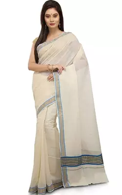 Kerala Kasavu Cotton Saree 26 1