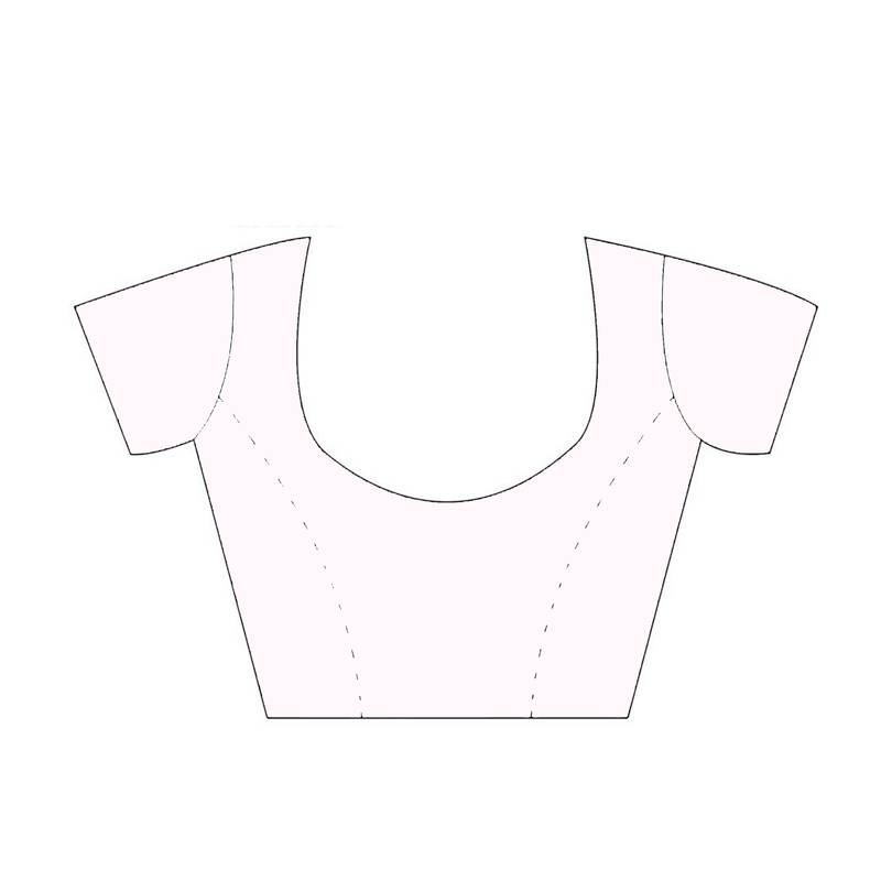 CLASSICATE from the house of The Chennai Silks White Printed Gadwal Pure Cotton Saree With Running Blouse