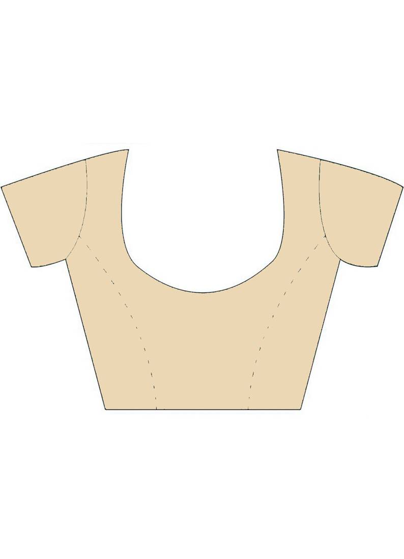 CLASSICATE from the house of The Chennai Silks Beige Printed Gadwal Pure Cotton Saree With Running Blouse