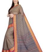 CLASSICATE from the house of The Chennai Silks Beige Printed Gadwal Pure cotton Saree With Running Blouse