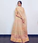 Chanderi Multicolour Lehenga Set