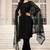 Black embroidered net salwar