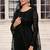 Black embroidered net salwar