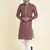 Tabard Maroon plain cotton kurta-pajama