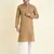 Tabard Beige plain cotton men-kurtas