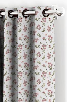 HOUZZCODE DESIGNER curtain Pastel Flower All over - XL Pink set of 2 2