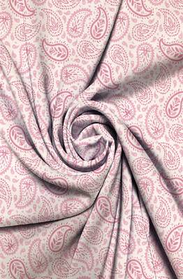 HOUZZCODE DESIGNER curtain Cultural Paisley - D Pink set of 2 1