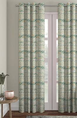 HOUZZCODE DESIGNER curtain Vintage Geomatric Print 1 - XL Multi set of 2 3