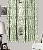 HOUZZCODE DESIGNER curtain Blurred Greeny - W Green set of 2