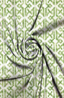 HOUZZCODE DESIGNER curtain Blurred Greeny - W Green set of 2 2