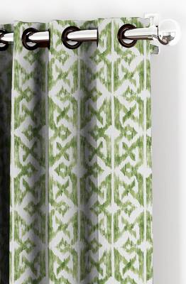 HOUZZCODE DESIGNER curtain Blurred Greeny - XL Green set of 2 2