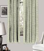 HOUZZCODE DESIGNER curtain Green Waves - W Green set of 2