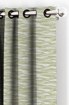 HOUZZCODE DESIGNER curtain Green Waves - W Green set of 2 3