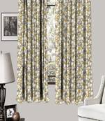 HOUZZCODE DESIGNER curtain Florentine 2 - W Mustard/Grey set of 2