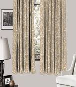HOUZZCODE DESIGNER curtain Wavy Shapes - W Sand set of 2