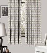 HOUZZCODE DESIGNER curtain Wavy Lines - W Multi set of 2