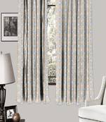 HOUZZCODE DESIGNER curtain Pattern Print 1 - W Multi set of 2