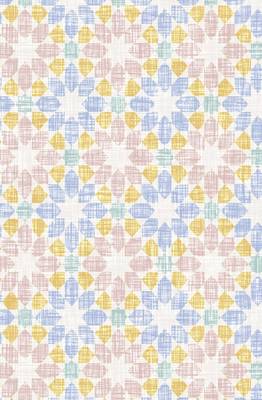 HOUZZCODE DESIGNER curtain Pattern Print 1 - W Multi set of 2 4