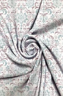 HOUZZCODE DESIGNER curtain DamasK2 Print 2 - W Multi set of 2 2