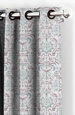 HOUZZCODE DESIGNER curtain DamasK2 Print 2 - W Multi set of 2 3