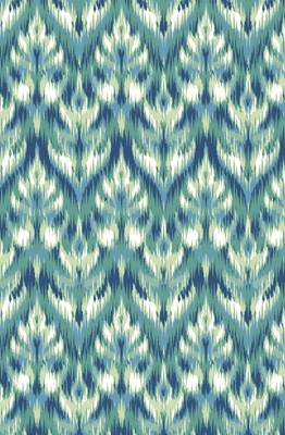 HOUZZCODE DESIGNER curtain Pattern Print 11 - W Turq set of 2 4