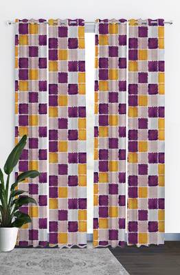 HOUZZCODE DESIGNER curtain Block by Block 2.0 - D multi set of 4 4