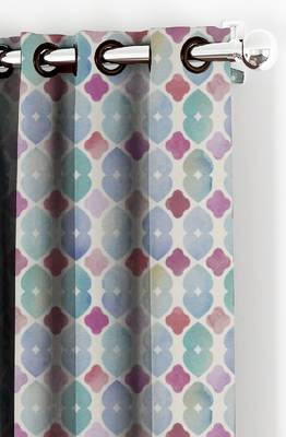 HOUZZCODE DESIGNER curtain Heart Grid - W multi set of 4 2