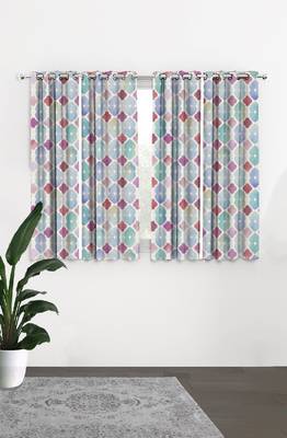 HOUZZCODE DESIGNER curtain Heart Grid - W multi set of 4 4