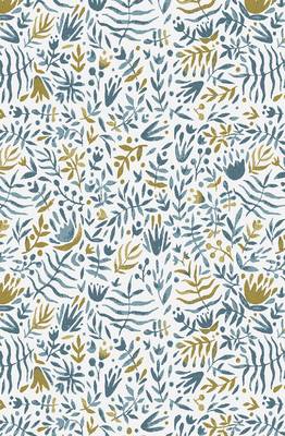 HOUZZCODE DESIGNER curtain Leafy Digi Print - W Multi set of 4 3