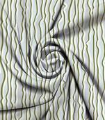HOUZZCODE DESIGNER curtain Verticle Wavy Lines - W Aqua/Green set of 4