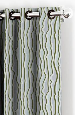 HOUZZCODE DESIGNER curtain Verticle Wavy Lines - XL Aqua/Green set of 4 2