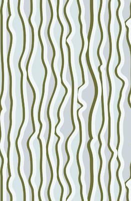 HOUZZCODE DESIGNER curtain Verticle Wavy Lines - XL Aqua/Green set of 4 3
