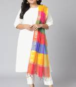 XL LOVE by Janasya Off-white plain silk salwar