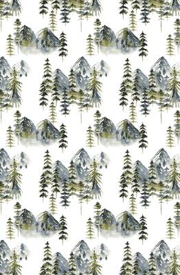 HOUZZCODE DESIGNER curtain Village Tree - D Green set of 4 3