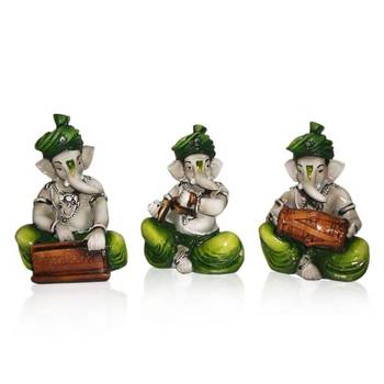 Diwali coroporates gifts Set of 3 Instrumental Ganesha 1