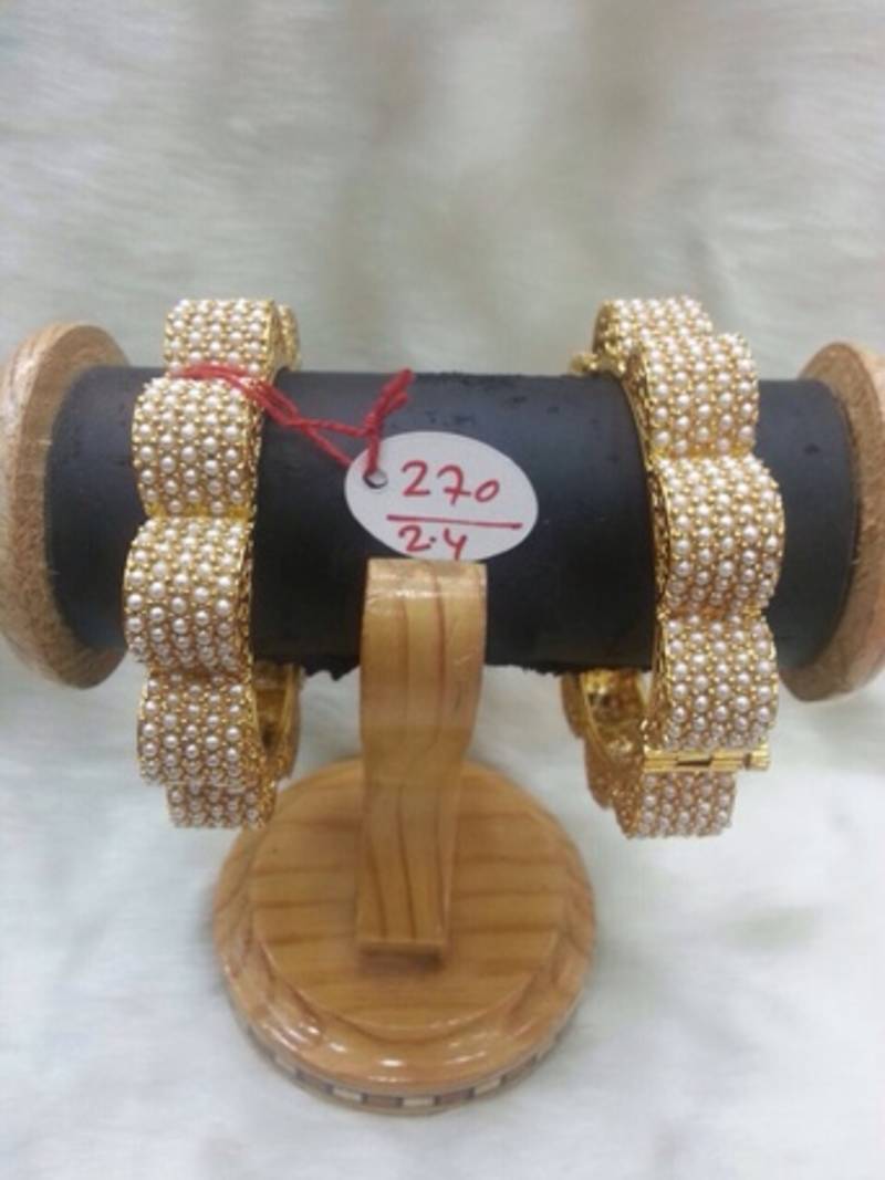 polki Gold bangles-and-bracelets