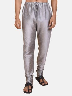 Grey plain cotton silk men-pyjamas 1