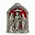 Antique Lord Ram Darbar Idol in White Metal