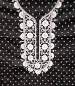 Black embroidered cotton salwar