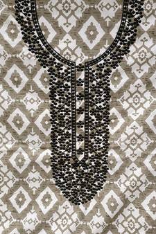 White embroidered cotton salwar