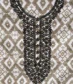 White embroidered cotton salwar