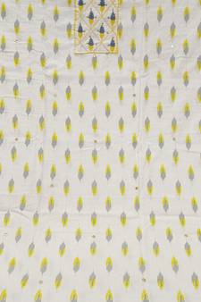 White embroidered cotton salwar