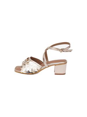 Gold Sequin Embellished Heels 5