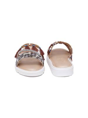 Jade Leopoard Design Gold Flatforms 4