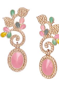 Multicolor cubic zirconia earrings