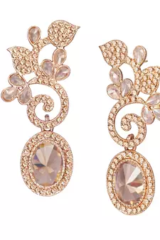 Gold cubic zirconia earrings