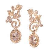 Gold cubic zirconia earrings