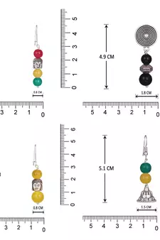 Multicolor earrings