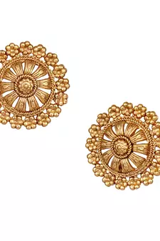 Gold earrings