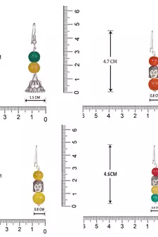Multicolor earrings